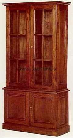 Code: BO 201-M Name: Book Case 2 Doors Size: W=120 x D=40 x H=190 cm Wood: Solid Mahogany wood.﻿